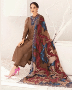 Lawn Unstitched 3 Piece Embroidered Dress - 67