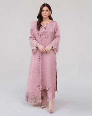 Lawn Unstitched 3 Piece Embroidered Dress - 69